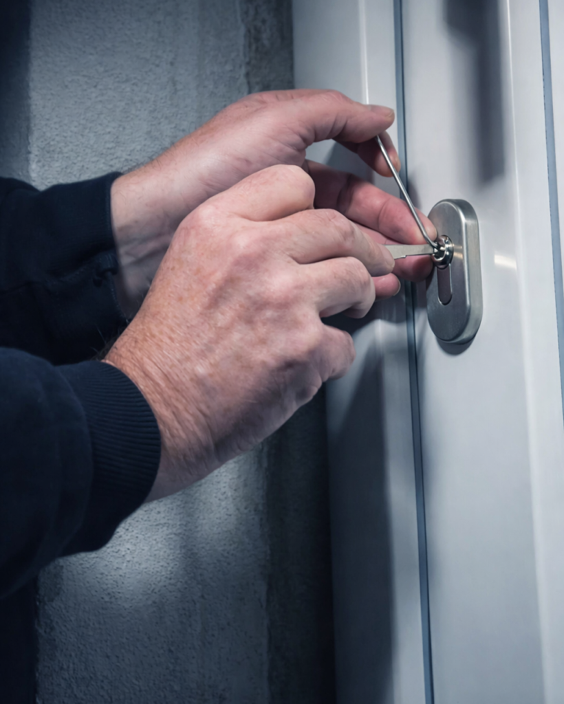 20251223_0836_Lock Picking Attempt_remix_01kd4a3m48es5sfcx65605n2zj